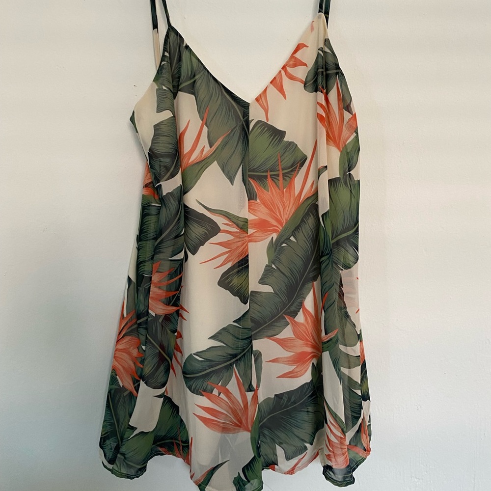 Show Me Your Mumu Palm Print Romper